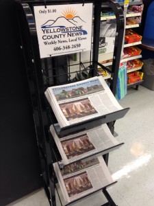 Newspaper Display Rack