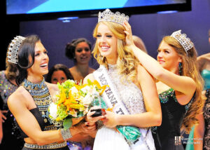 Jami Forseth models an evening gown during the Miss Montana Teen USA pageant. (Photo courtesy of Jerry and Lois Photography)