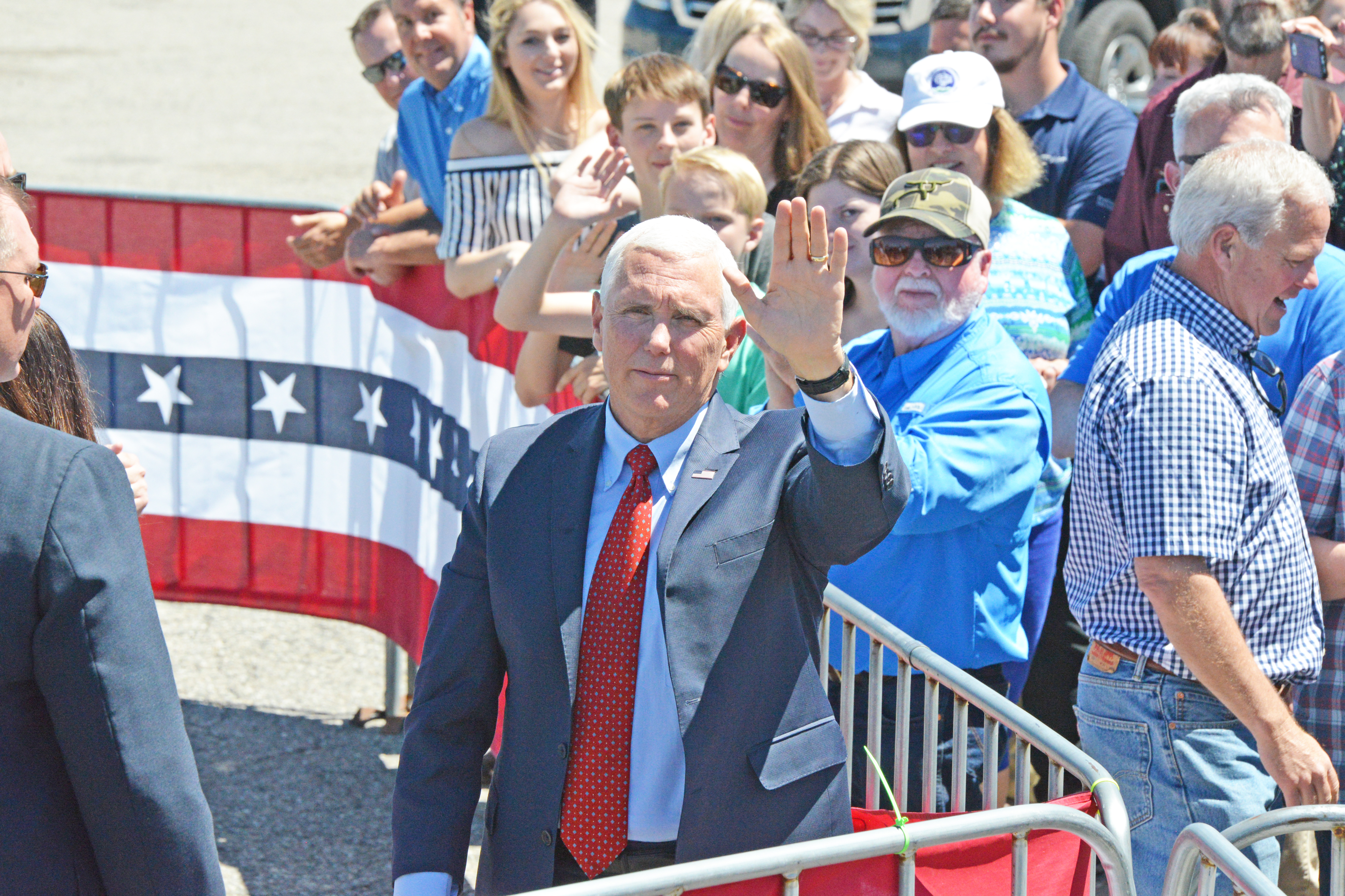 Pence touches down in Billings