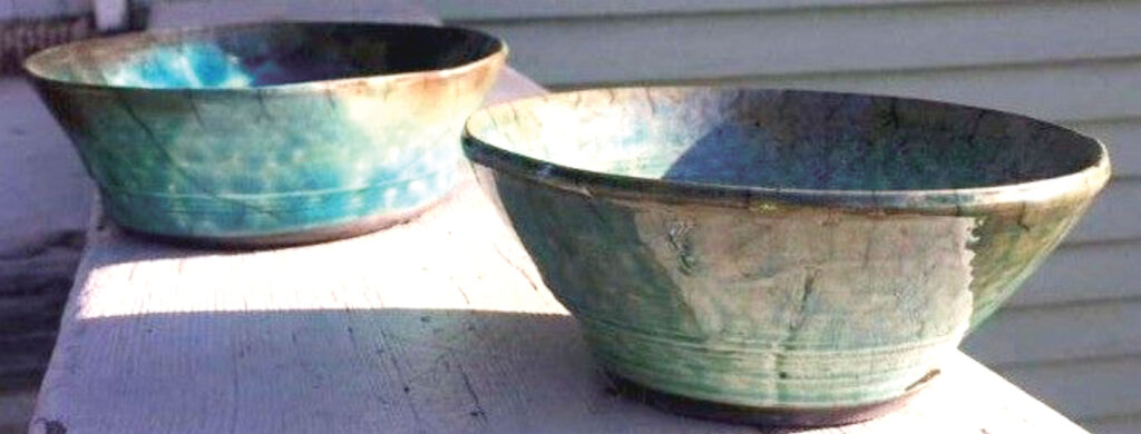 Pottery made by artist Danielle Kucera that will be for sale during the ArtWalk at the Classic Car and Art Show on August 2nd at 2111 Montana Ave. (Courtesy photo)
