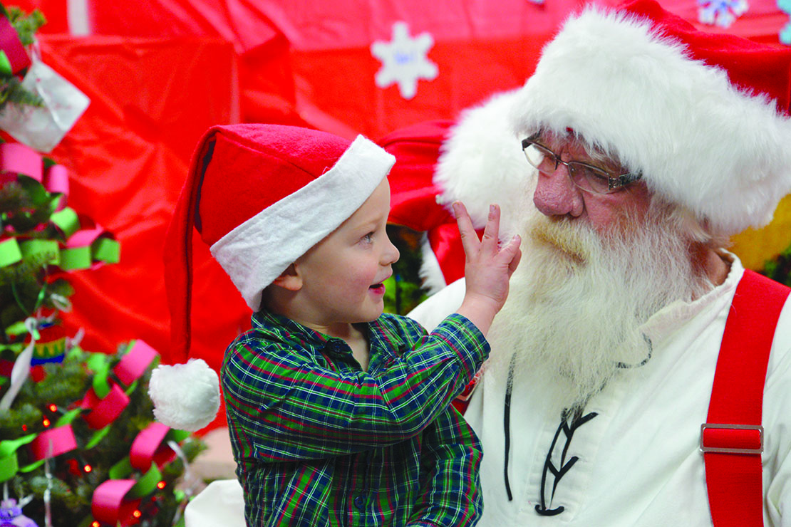 Santa made spirits bright at Worden Christmas Stroll
