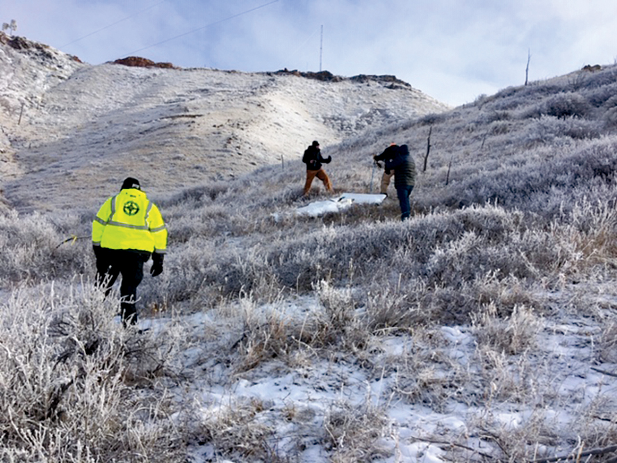 NTSB and FAA investigatorss spent most of the day at the crash site near Dunn Mountain, North of Billings, returning to Billings at approximately 4:30 PM.