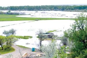 Yellowstone River Breaches Local Compromised Dike, Flooding Area Properties