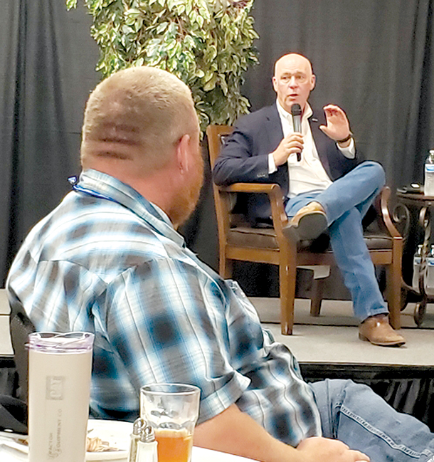 Governor Greg Gianforte fielded questions from county commissioners from across Montana during MACO conference. (courtesy photo)