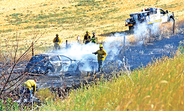 Reckless Driving Devolves Into Chase, Fiery Crash Near Huntley