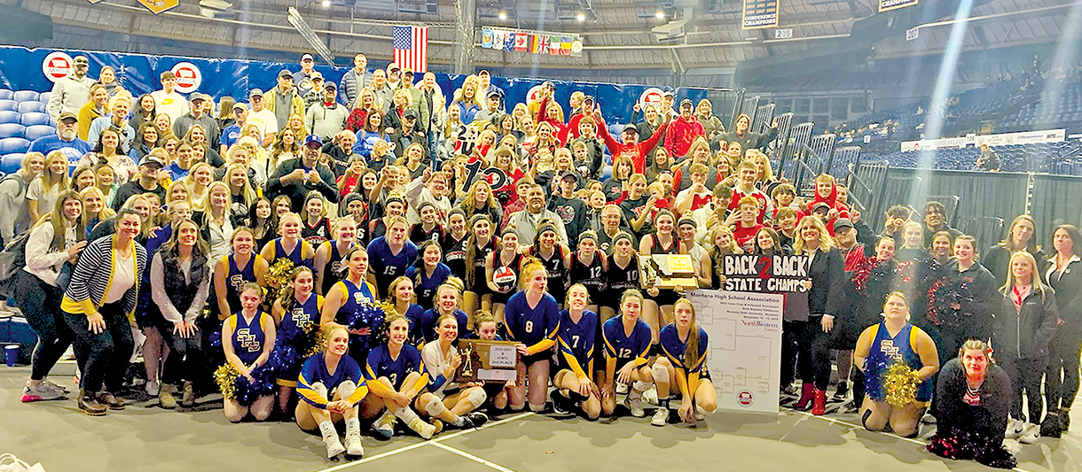 History Made... Thrice!  Shepherd, Huntley Volleyball Clash at State Tournament