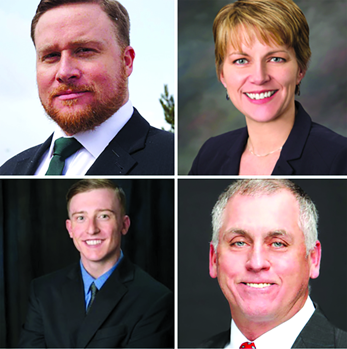 From top-left to bottom-right, the 4 applicants to fill the District Court judge vacancy in Yellowstone County: Alexander Roth, Michelle Sullivan, Bradley Kneeland, Thomas Pardy.