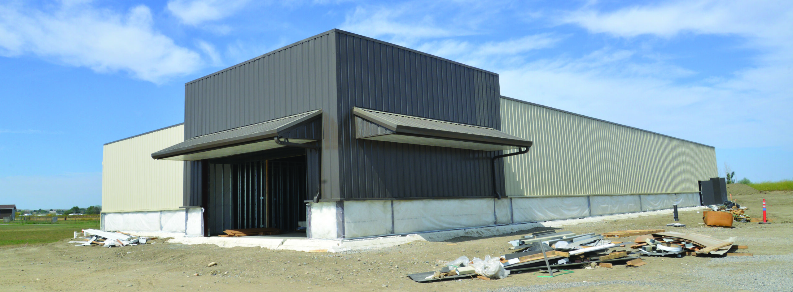 Under construction, the Dollar General on Highway 312 in Shepherd is slated to open mid to late November. (photo by Andrew Bolerjack)